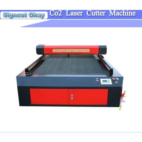 Free shipping TS1325 CNC CO2 Laser cutting Machine used for wood plywwd Laser wood Cutter Machine 130W Reci Laser Tube