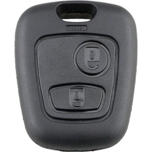 2 Buttons Replacement Remote Blank Car Key Shell Fob Case For Peugeot 206 307 107 207 407 No Blade Auto Key Case