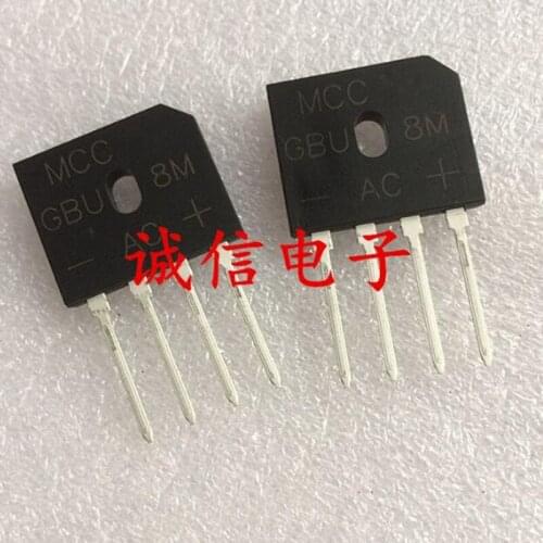 10PCS GBU8M 8A 1000V ZIP-4 Best quality