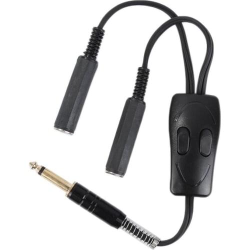 Flexible 32 cm Tattoo Power Supply Clip Cord 1 to 2 Adapter Conversion Cable for Tattoo Machine Tattoo Accessories Supply