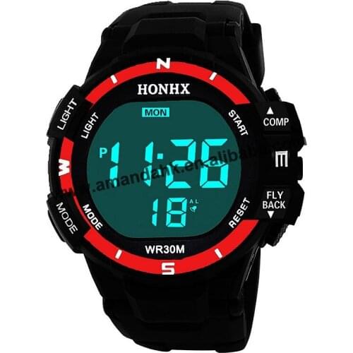 HONHX Mens Sport Digital Watch Hours Fashion Men Business Watches Hot Sale Colorful Big Digital Wrist Watch 81-8001