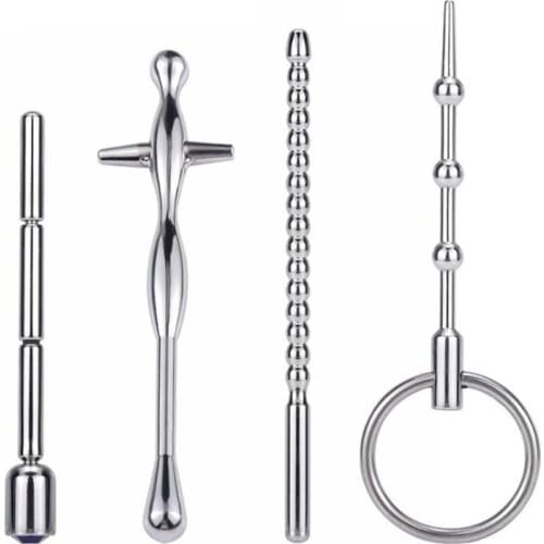 Stainless Steel Urethral Plug Penis Plug Sounding Dilator Horse Eye Stick Penis Stimulation For Male Sex Toys For Men NDD100