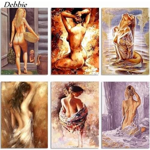 Sexy Nude Woman Full Square/Round Diamond 5D DIY Diamond Painting Diamond Embroidery Cross Stitch Mosaic Art Home Decor Gift