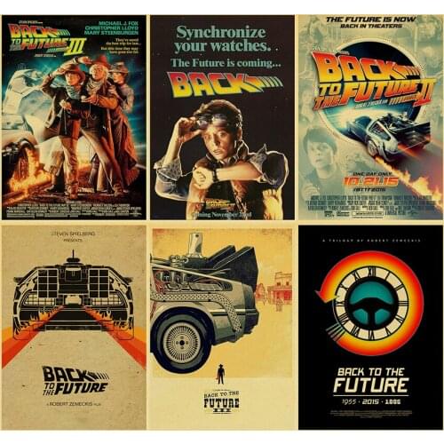 Classic Movie Back To The Future Vintage Posters For Home/Bar/Living Decor kraft Paper high quality poster wall sticker