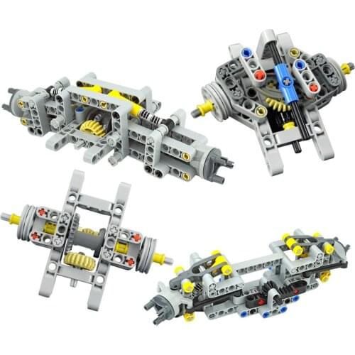 MOC Building Blocks Technical Parts Front Suspension System Back Suspension System Self-Locking Bricks Educational Toys Gifts