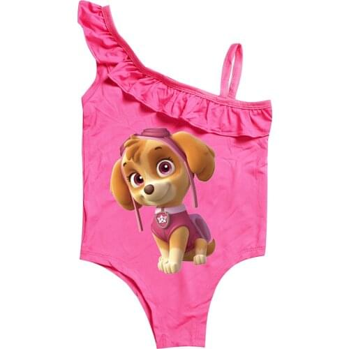 PAW PATROL Bathing Suit Girls Baby Toddler One Piece Swimsuit Cute Beach Wear Kids Swimwear Bow Girls Bikini Beach Wear
