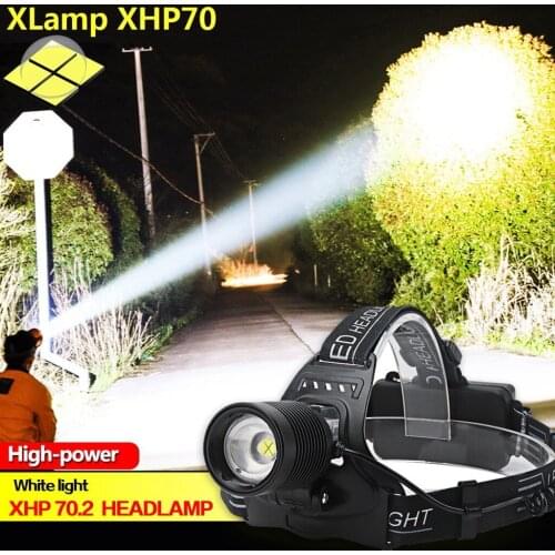Xhp70 Led Headlamp Headlight Reachargable Zoom Torch Lamp 18650 Zoomable Headlight Head Torch Lamp Light Reflektor