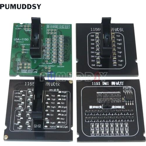 Original New LGA1150 1151 1155 1156 CPU Socket Tester Dummy Load Fake Load With LED Indicator DNIGEF