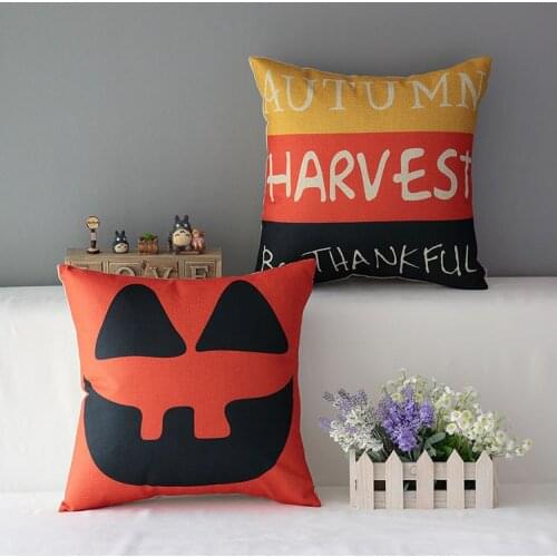 Pumpkin pillow cover, creative Halloween Thanksgiving Day gift Pumpkin throw pillow case pillowcase