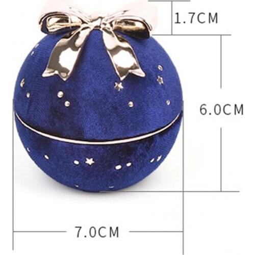 Starry Sky Round Bowknot Ring Necklace Pendant Display Case Jewelry Storage Box Jewelry Box Jewelry Organizer Storage Gift Box