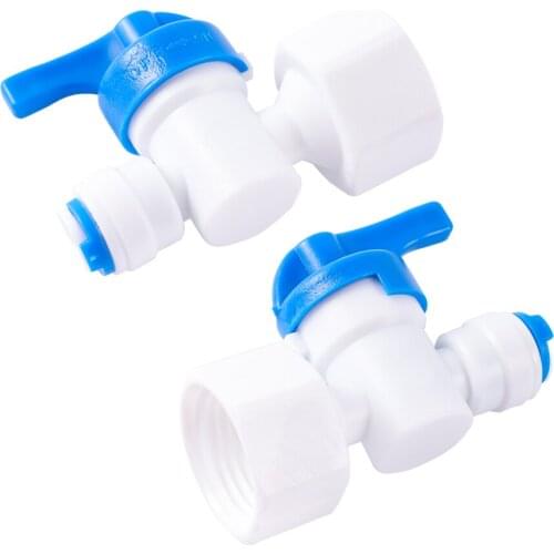 1/2" Female Thread to 1/4" Pipe Port Water Valve Garden Irrigation Misting Humidify System Aquarium Water Flow Control Switch