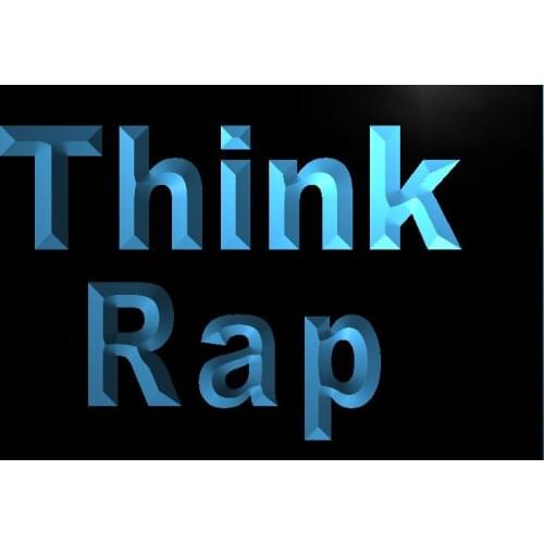 S198 Think Rap Rapper Music Dj Studio Led Light Sign