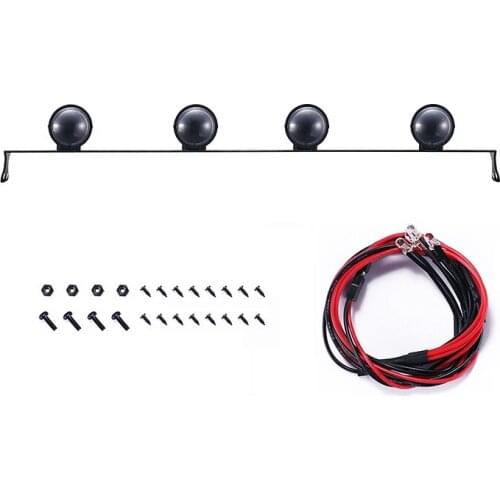 LED Light Strip Body Shell Roof Lamp Light Bar for 1/10 RC Crawler Car TRAXXAS TRX4 Axial SCX10 Redcat Upgrade Parts