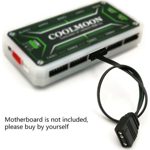 T3LB for COOLMOON Brand Controllers Dedicated Adapter Cable 6.69in Tangent Adapter Hub