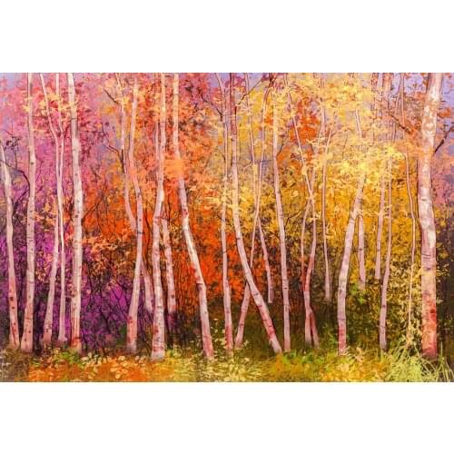 Watercolor picture photo backgrounds vinyl wall-paper forest photo backdrops for photographic studio props fotografia lv-2169