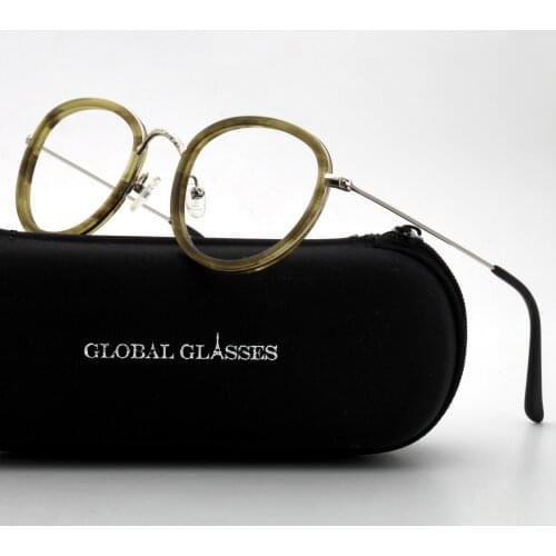 Vintage Acetate Round Glasses Frame Men Women Luxury Brand Myopia Prescription Optical Eyeglasses Frame Retro Spectacles Eyewear
