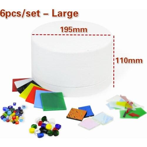 1/6/10pcs/set Professional Microwave Kiln Kit Tool Set Stained Glass Fusing Supplies DIY Kit Ceramic Accessories Supplies