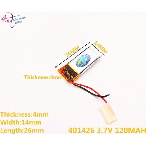 1PCS 401426 401525 3.7V 120mah tablet battery With Protection Board For MP3 MP4 MP5 GPS Glass Digital Product