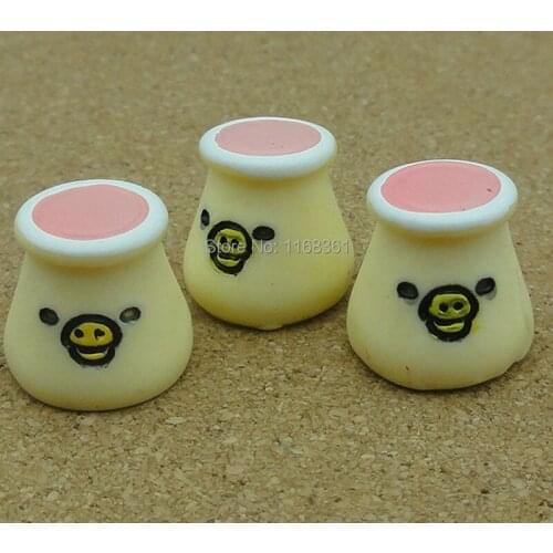 1pcs/lot resin pig nose pudding cake 13mm Cabochons Scrapbooking Hair Bow Center Card Frame Making Craft DIY B010-3