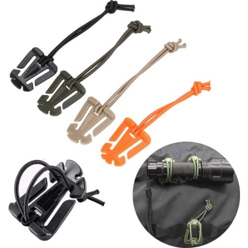 1Pc Tactical Gear Clip Molle Backpack Buckle Carabiner Clips Outdoor Camping Bag Hanger Hook Clamp EDC Survival Tools