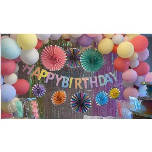 Pastel Colorful Latex Party Balloons Macaron Assorted Rainbow Balloons Garland Kit Macaron Balloon Arch Kit for Parties