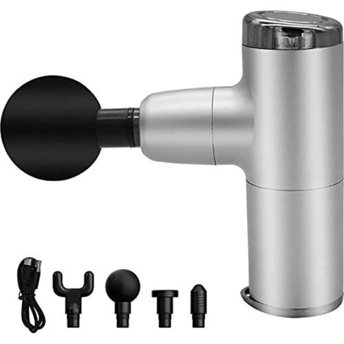 4 Speeds Mini Muscle Massage Gun Cordless Handheld Electric Body Massager Gun Tool Machine Vibration 2000mAh