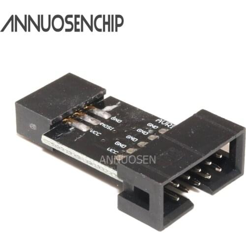 5PCS 10PIN 10 Pin To Standard 6 Pin 6pin Adapter Board For ATMEL AVRISP USBASP STK500 Module
