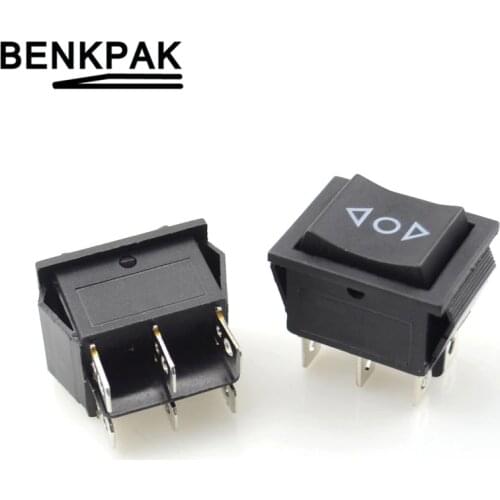 6pin Momentary rocker switch double sides spring return to middle after released 16A 250V /20A 125VAC