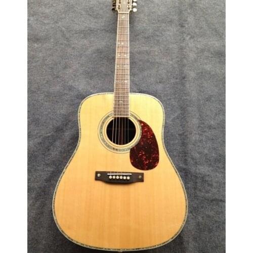 Round body acoustic guitar solid spruce top acoustic electric guitar classic D type 42 model 41" guitar