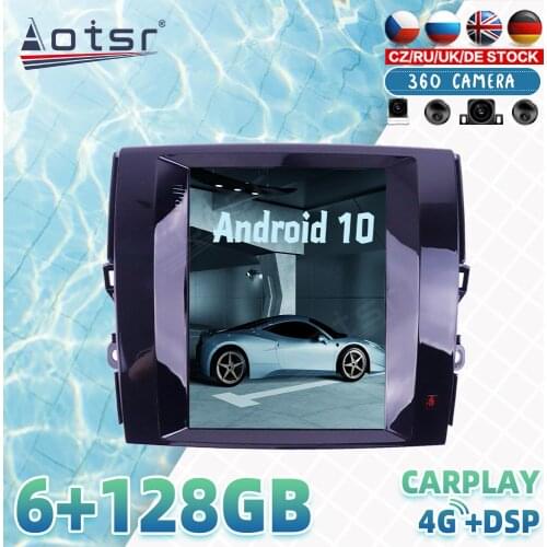 6+128G Tesla style For TOYOTA REIZ 2010+ Android Car Radio Player GPS Navigation 360Camera Auto Stereo Multimedia DSP Carplay 4G