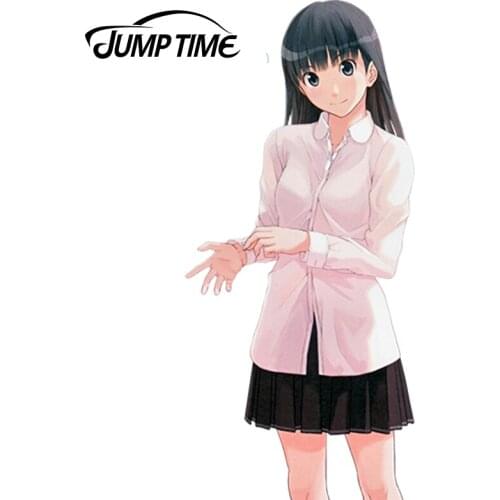 JumpTime 13cm x 5.8cm Car Styling Kwaii Beauty Amagami SS Cartoon Anime JDM Window Decal 3D Car Sticker Accessories