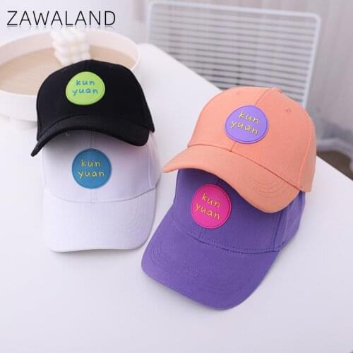 Zawaland Childrens Hats Spring Summer New Baseball Caps Letter Round Label Boys Girls Sun Protection Caps Fashion Casual Hat