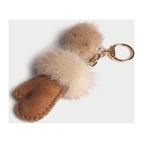 Grace2021 Bag Mink Hair Key Chain