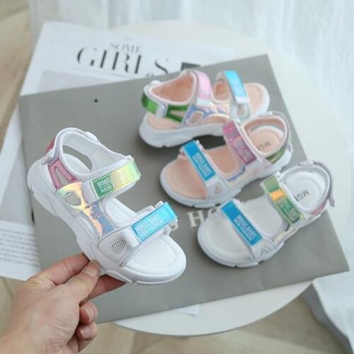 2021 New Arrivals Children’s Shoes Girl’s Sport Sandals Kids Fashion Muti-Colored Summer Sandals Casual Beach Shoes 26-35