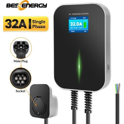 32A Single Phase EV Charger Electric Vehicle Charging Station Wallbox with Type 2 Socket IEC 62196-2 for Mercedes-Benz MINI