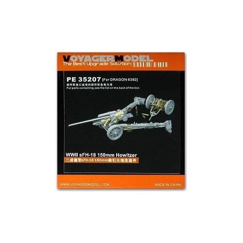KNL HOBBY Voyager Model PE35207 sFH-18 15cm traction grenade upgrade with metal etching pieces (dragon)