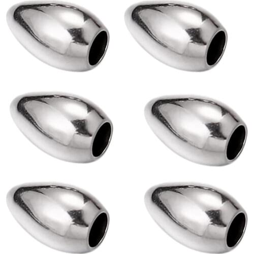 20pcs Lot Stainless Steel Cord End Caps Crimp Beads Fit1.5 2 2.5mm Leather Rope DIY Jewelry Making Thread Fastener Supplies Tail