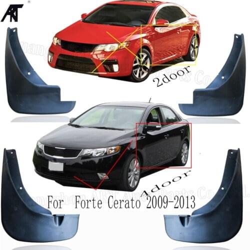 Set Molded Mud Flaps For Kia Forte Cerato 2009 2010 2011 2012 2013 Sedan 4door
