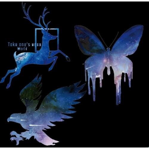 Cute Small Animal Eagle Deer Butterfly Patch for Clothing Sticker for Children Boy Girl DIY Patches T-shirt Heat Transfer Vinyl