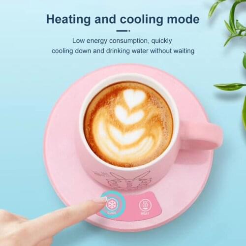 New fast heating pad cooling ice coaster usb5v mini car home dormitory office hot and cold cup