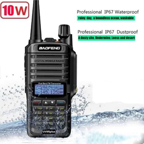 2019 NEW High Power Upgrade Baofeng UV-9R plus Waterproof walkie talkie 10w for two way radio long range 10km 4800mah uv 9r plus
