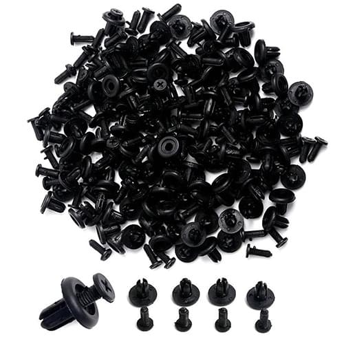Newest 100Pcs Car Auto Plastic Hollow Rivets Hole Fastener Fender Bumper Push Pin Clip