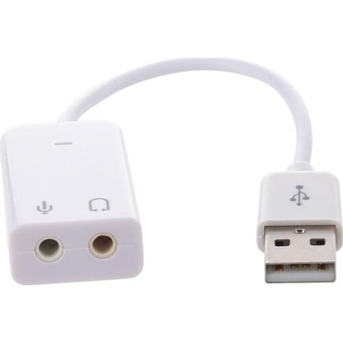 USB A Male To 2x 3.5mm Head/miniphone Socket Adapter/Converter Cable - AUX Jack