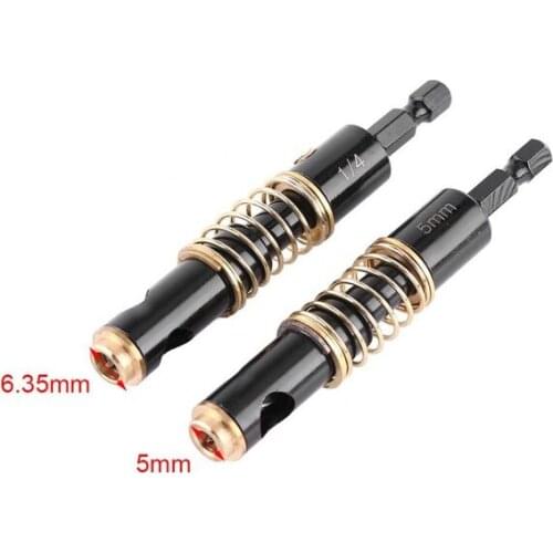 HSS Brass Self Centering Hinge Twist Drill Bits 1/4" 5mm Screw Hole Saw Woodworking Reaming Tool Hinge Drill Bit