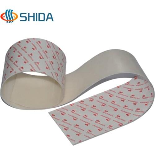 11cm*2mm*1m white and black 3M Self Adhesive Anti Slip Silicone Rubber Bumper High Sticky Shock Absorber Feet Pads for Furniture