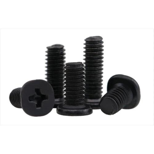 CM screw thin head screw M2 M2.5 M3 M4 screw black screw thin side flat head screw Flat head Phillips head