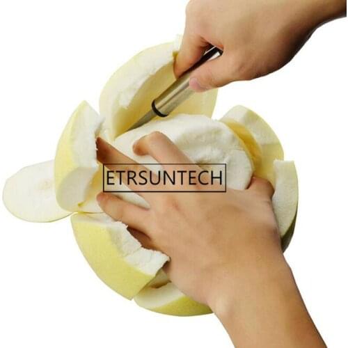 100pcs Serrated Grapefruit Knife Stainless Steel Citrus Peeler With Long Handle Fruit Melon Peeler Scoop Home Kitchen Gadgets