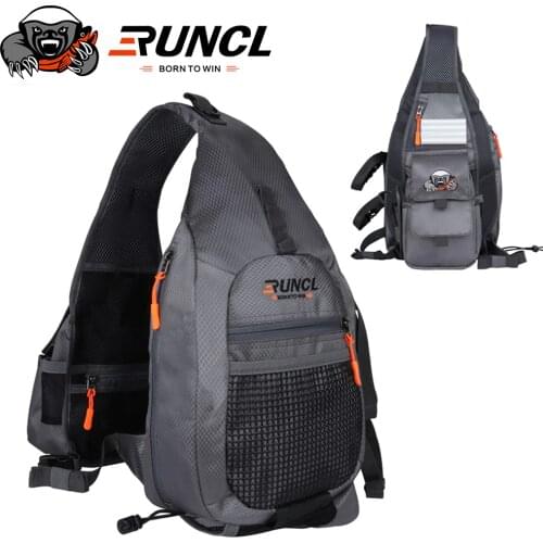 RUNCL Multifunctional Fishing Bag Waterproof Messenger Bag Waist Bag Fishing Accessories Can install a rod Fishing Tackle 2020