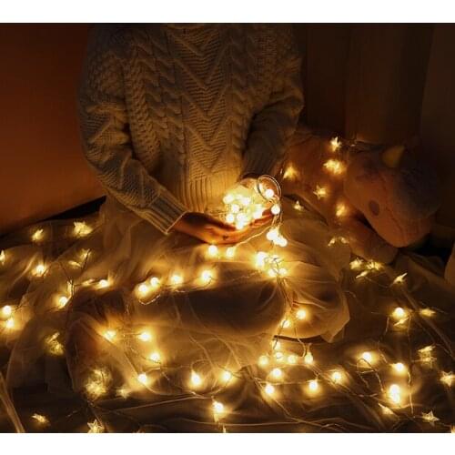 Third gear adjusts the balcony room decoration with small star lights string J03