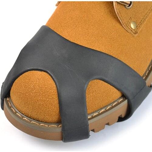 Unisex 10 Stud Shoe Spiked Grips Ice Snow Shoe Spiked Grips Cleats Crampons Winter Climbing Camping Anti Slip Shoes Cover 4 Size